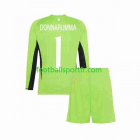 Tenue Italie Donnarumma 1 Gardien Enfant Domicile 2023 Maillot de Foot ML
